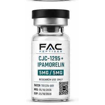 CJC-1295 + Ipamorelin research peptide vial