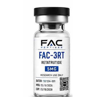 FAC-3RT research peptide vial